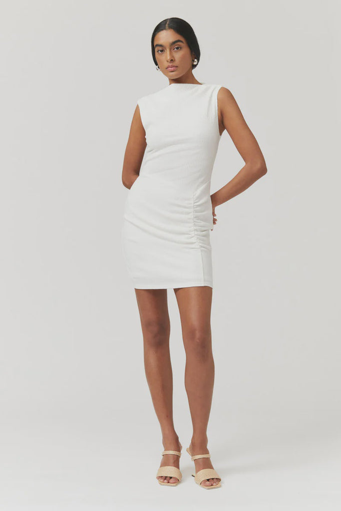 Jacqui Rouched Front Mini Dress