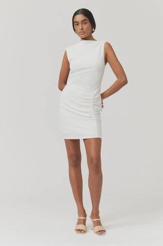 Jacqui Rouched Front Mini Dress