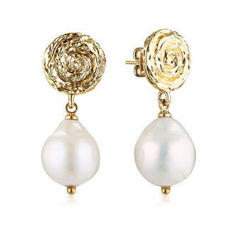 Spirallo Baroque Pearl Earrings