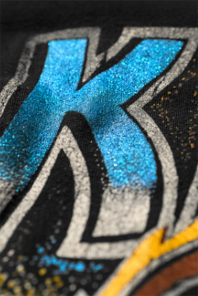 KISS Cropped Tee Coal Pigment