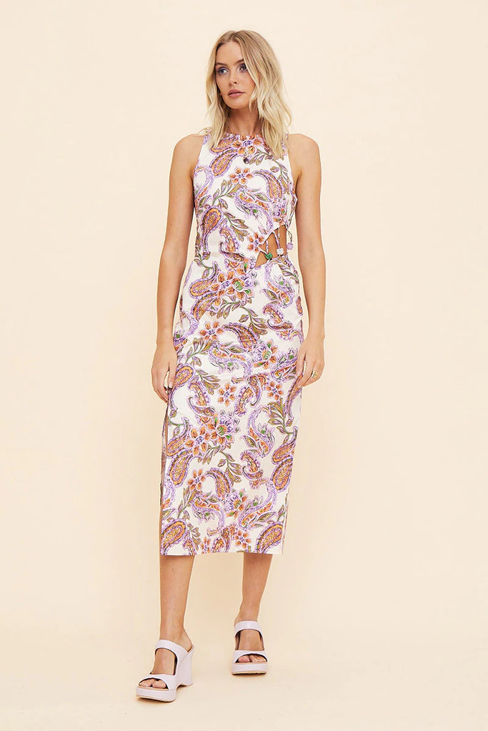 Sienna Midi Dress with Waist Detail