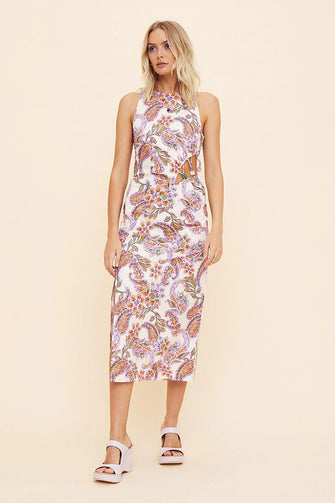 Sienna Midi Dress with Waist Detail