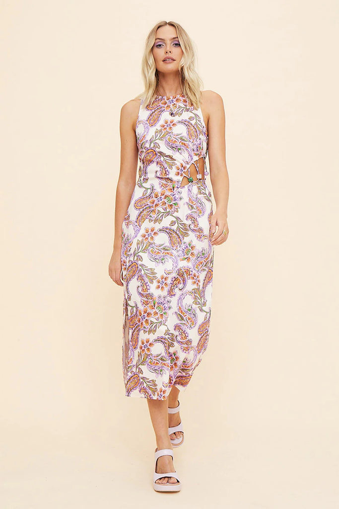 Sienna Midi Dress with Waist Detail