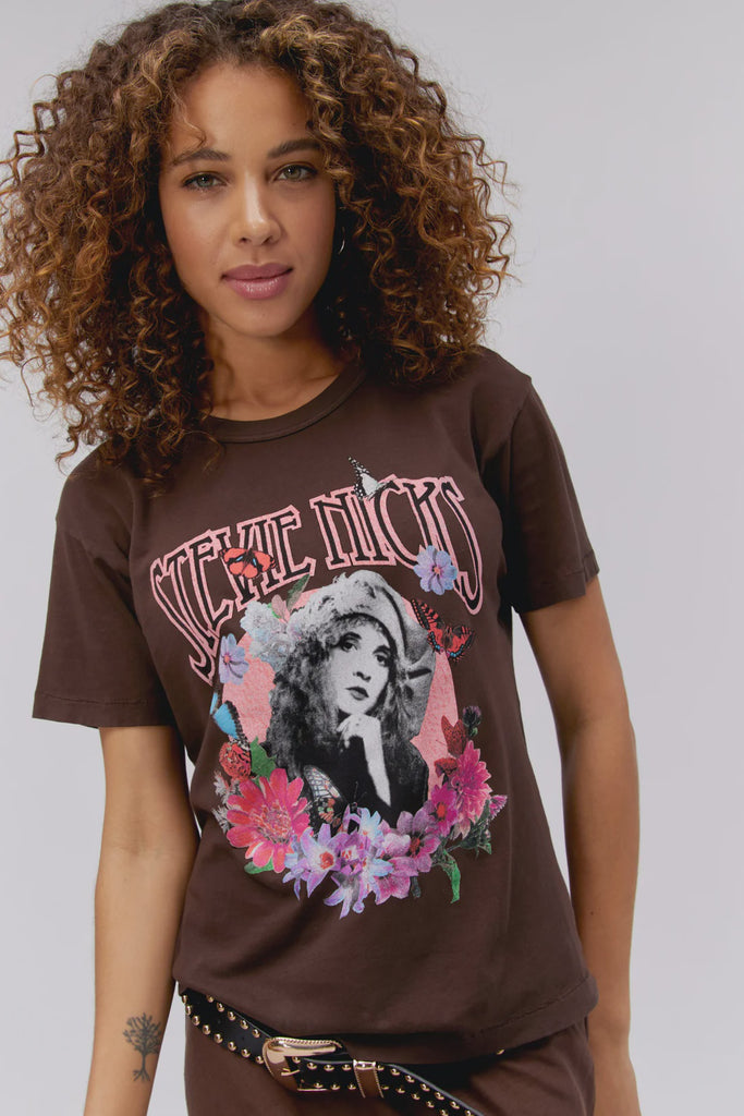 Stevie Nicks Flower Collage Tee Toscani Australia