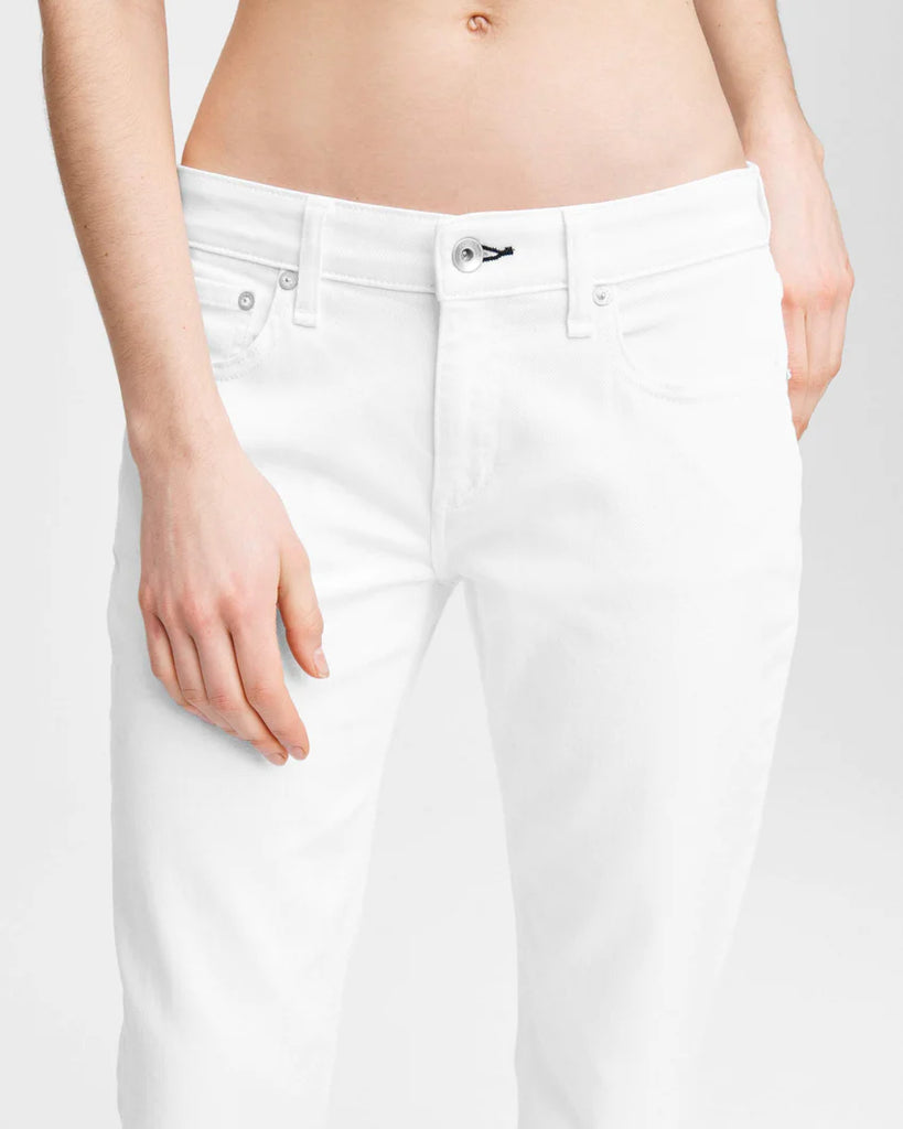 Dre Slim Boyfriend Jean White