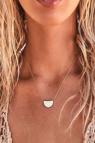 Silver Lotus Necklace