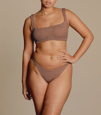 Xandra Bikini Metallic Cocoa