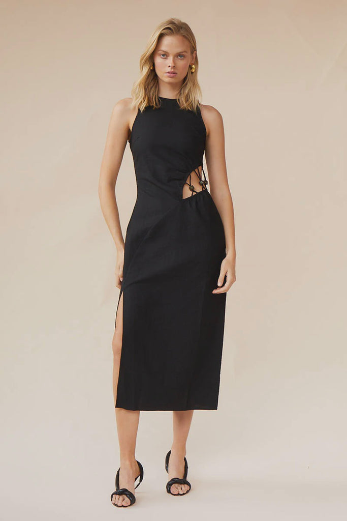 Astrid Resin Waist Detail Midi