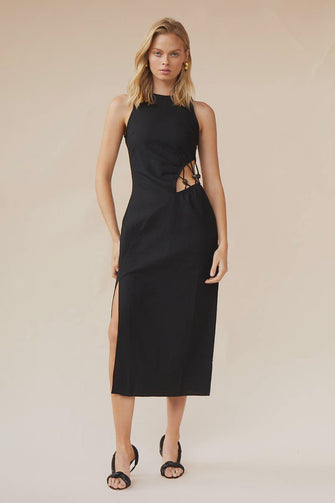 Astrid Resin Waist Detail Midi