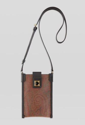 Cross Body Paisley Phone Holder