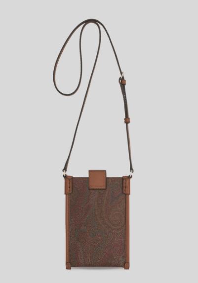 Cross Body Paisley Phone Holder Turqoise
