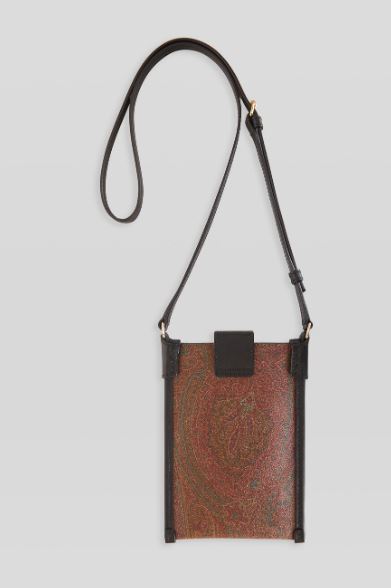 Cross Body Paisley Phone Holder