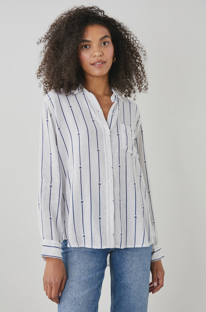 Charli Shirt Navy Star Stripe