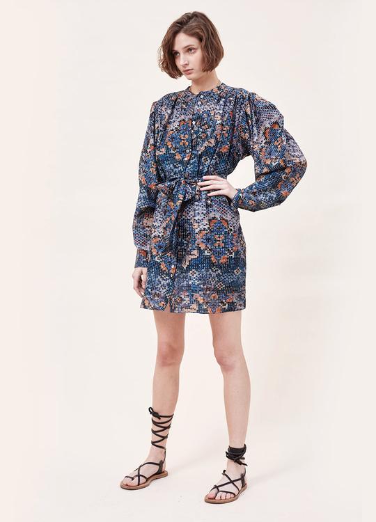 Delia Mini Dress Stan Blue