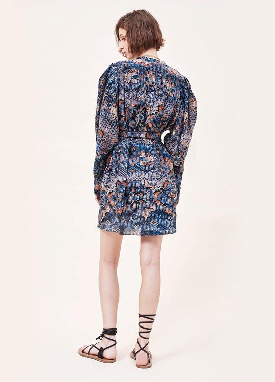 Delia Mini Dress Stan Blue