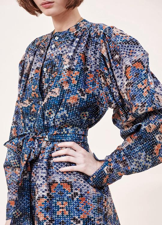 Delia Mini Dress Stan Blue