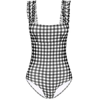 Classic Gingham Ruffle One Piece