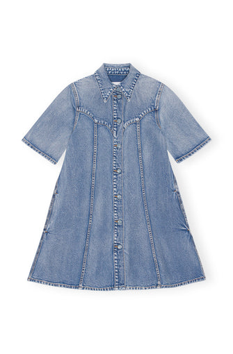 Vintage Washed Denim Mini Dress