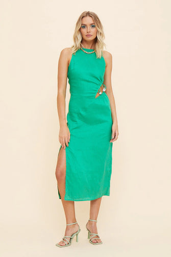 Elodie Midi Dress with Waist Detail