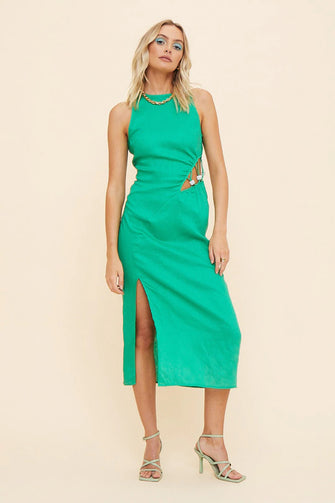 Elodie Midi Dress with Waist Detail