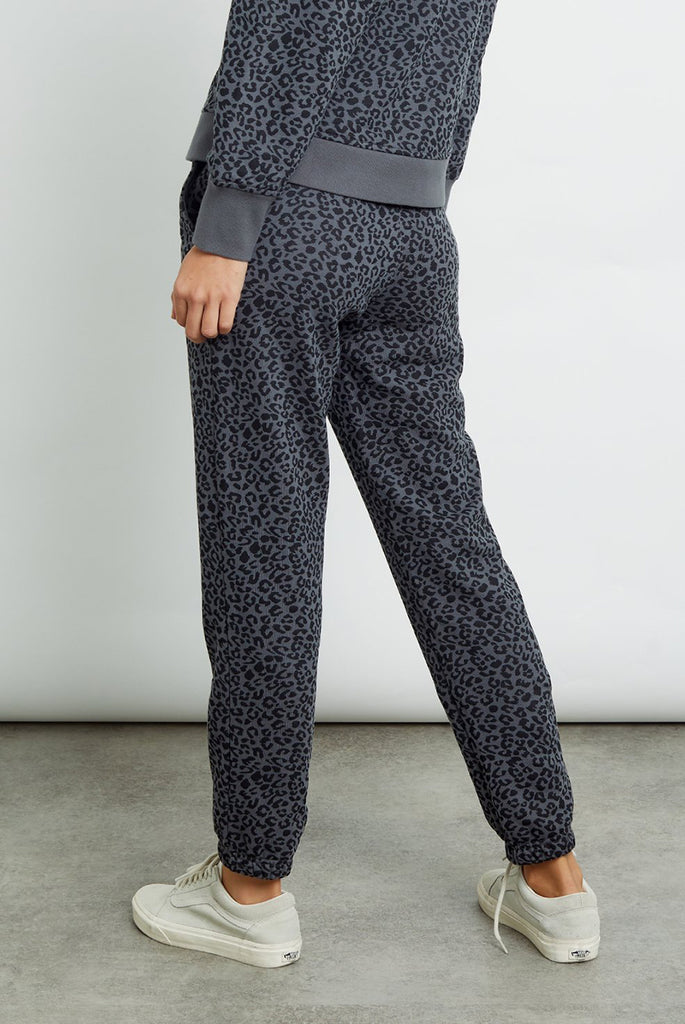 Kingston Pant Charcoal Mini Cheetah