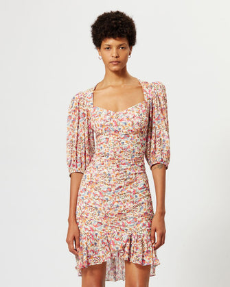 Lunesa Dress Ecru Orange