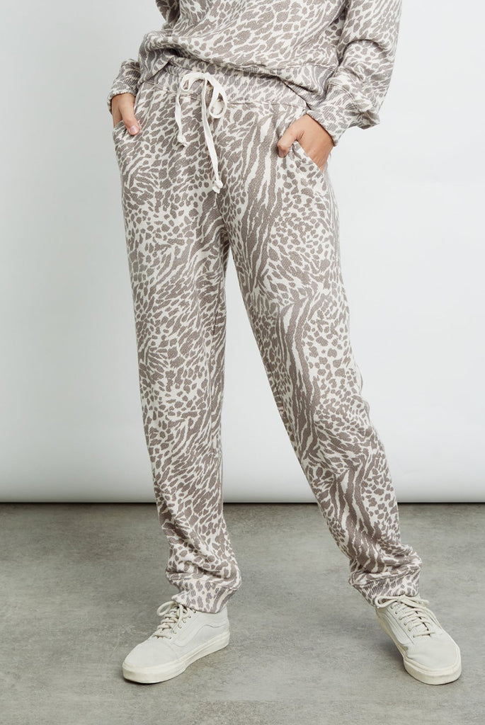 Oakland Pant Natural Animal Spot