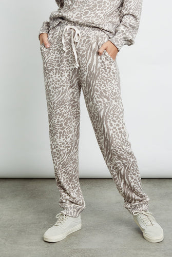 Oakland Pant Natural Animal Spot