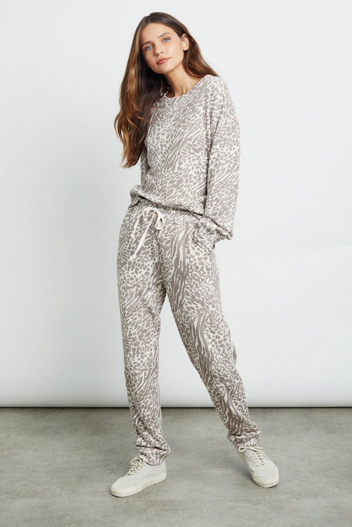 Oakland Pant Natural Animal Spot