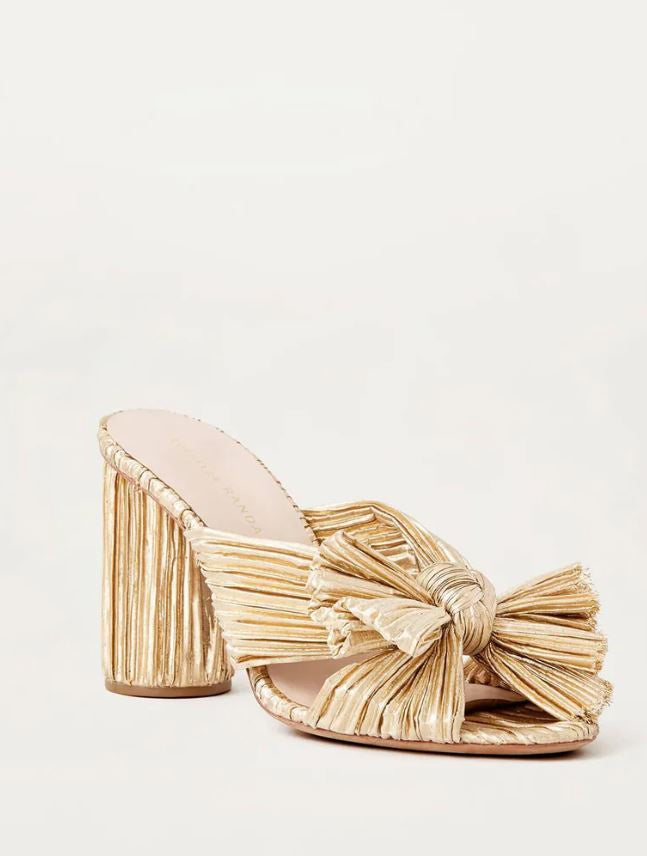 Mules Loeffler Randall Penny Knot, Taglia 5, Leopardate, Tacco Alto, Nuove In Scatola