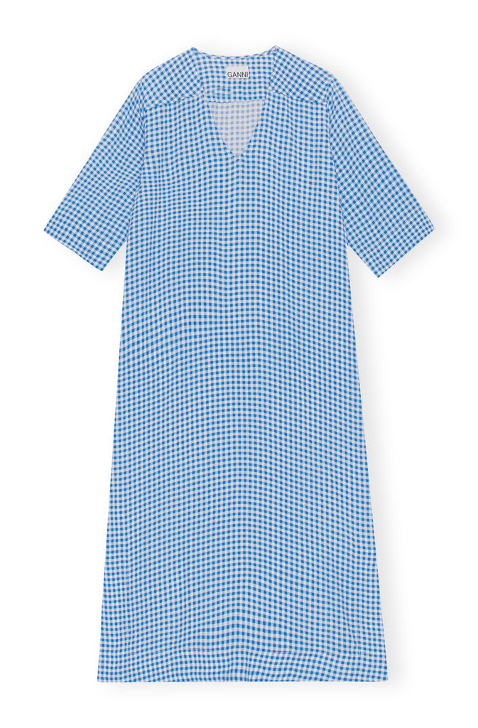 Printed Crepe Midi Dress