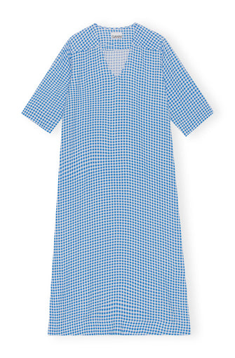 Printed Crepe Midi Dress