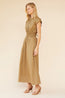 Rosanna Shirred Waist Long Dress
