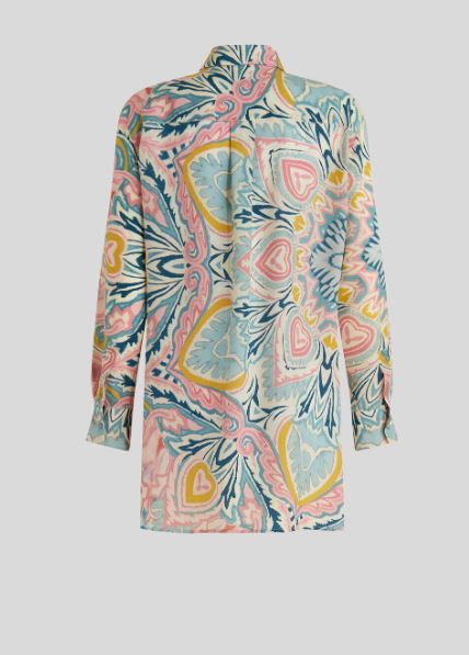 Paisley Printed Silk Shirt
