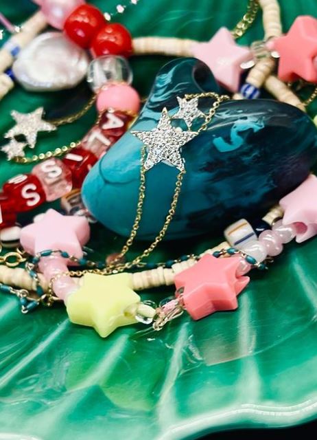 Lucina Double Star Diamond Bracelet Yellow Gold