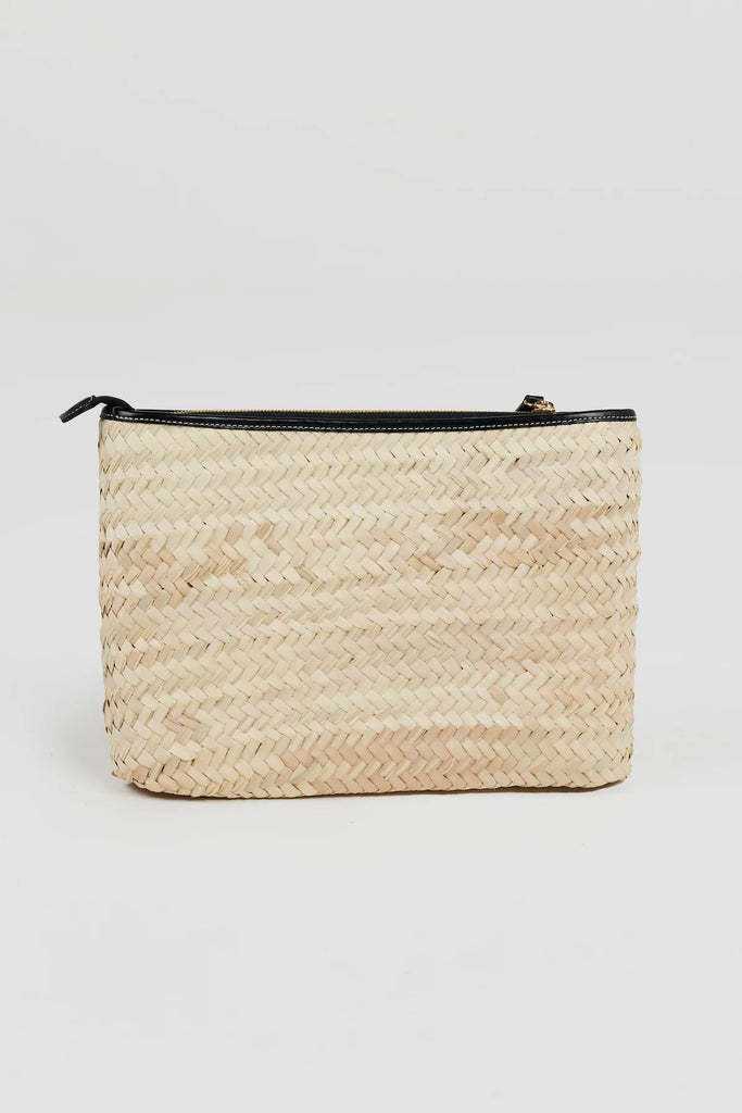 Etta Palm Clutch Black