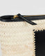 Etta Palm Clutch Black