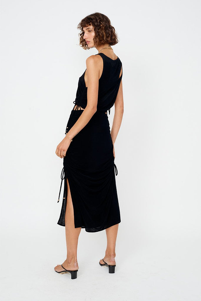 Liz Rouched Midi Tank Dress