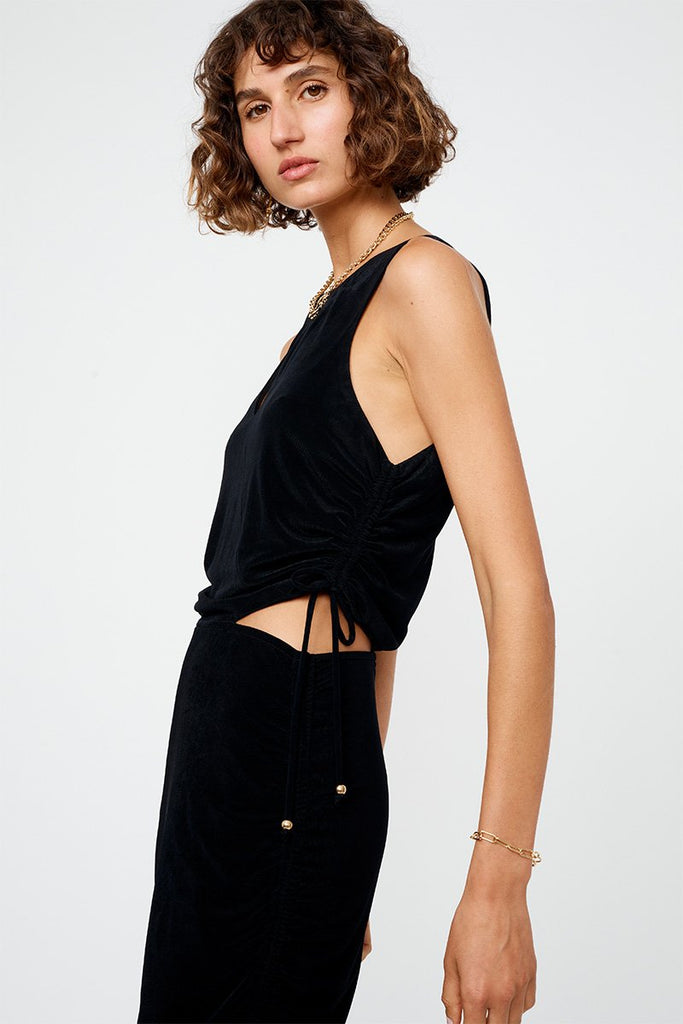 Liz Rouched Midi Tank Dress