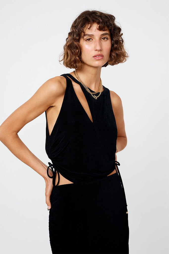 Liz Rouched Midi Tank Dress