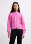 Cable Cardigan Phlox Pink