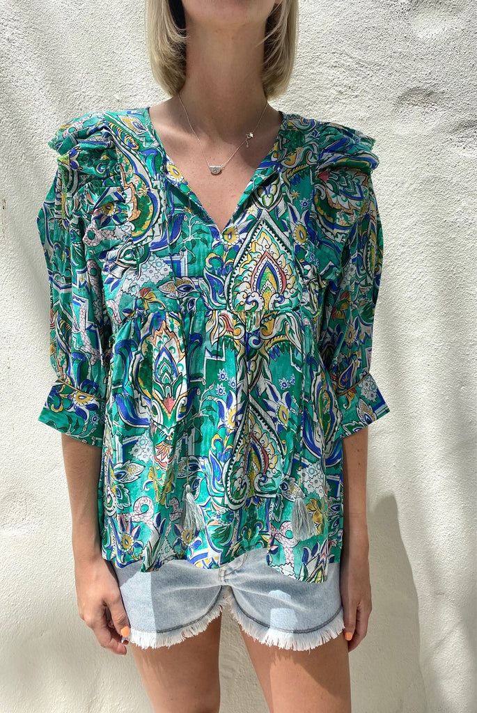Zenji Blouse Ko Print